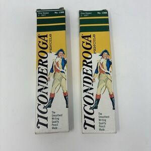 VTG Dixon Ticonderoga 1388 No 2 Soft Pencils 19, Box Of 12 New, Box 7 Sharpened